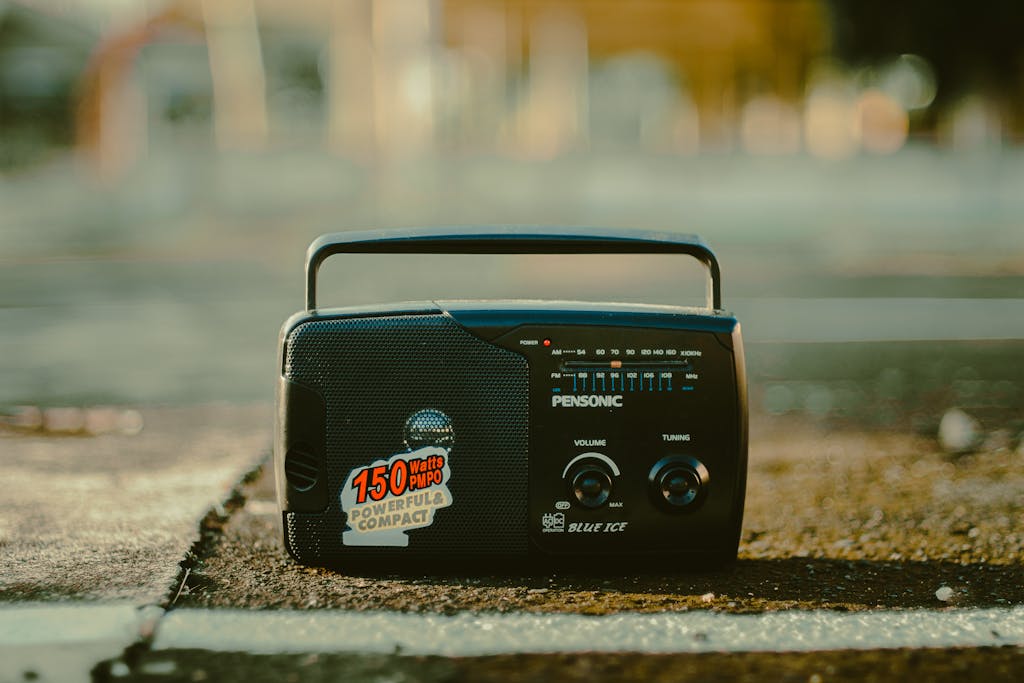 Shallow Focus Photo of an Old Radio